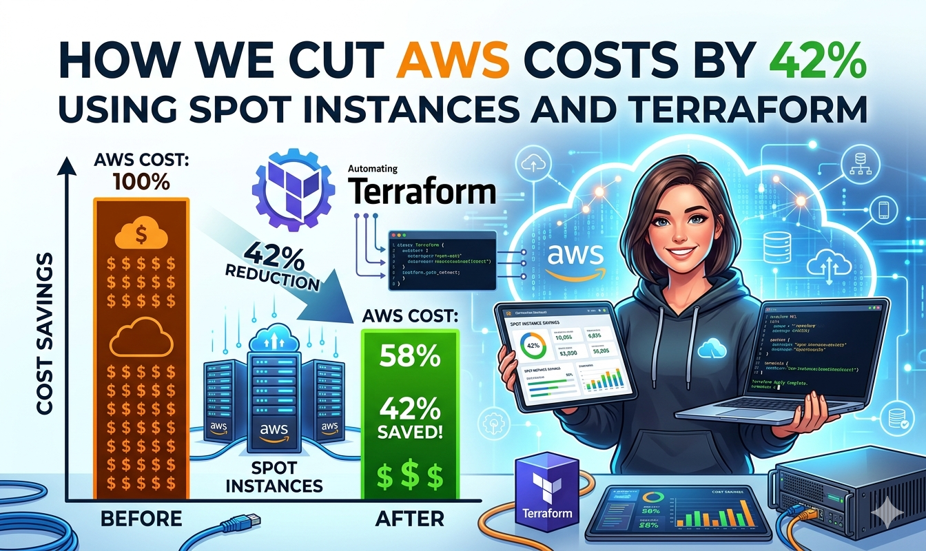 How We Cut AWS Costs by 42% Using Spot Instances and Terraform